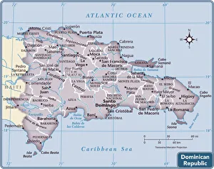 Dominican Republic country map