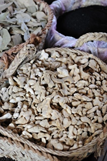 Dried ginger, spice souk, Dubai, United Arab Emirates, Arabia, Middle East, Orient Dried ginger, spice souk, Dubai, United Arab Emirates, Arabia, Middle East, Orient