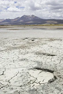 An almost dried up salt lake, Putre, Arica and Parinacota Region, Chile An almost dried up salt lake, Putre, Arica and Parinacota Region, Chile