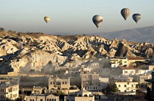 Early morning hot air ballons in Cappadocia Early morning hot air ballons in Cappadocia
