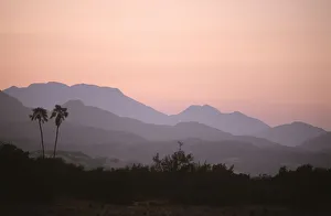 Early Morning View of the Kunene River Valley Early Morning View of the Kunene River Valley