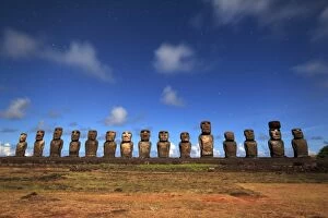 Ahu Tongariki Collection: Easter Island, Chile