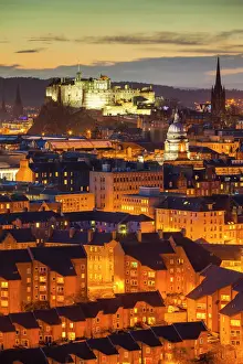 Edinburgh Old Town Nightfall Print
