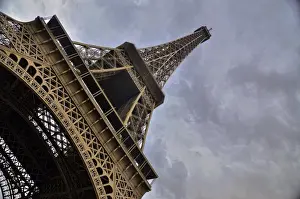 Paris Cityscape Photography Prints: Eiffel Tower different angle