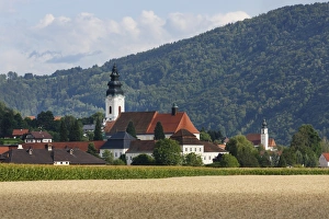 Engelszell Abbey, Engelhartszell an der Donau, Innviertel region, Upper Austria, Austria, Europe, PublicGround Engelszell Abbey, Engelhartszell an der Donau, Innviertel region, Upper Austria, Austria, Europe, PublicGround