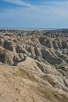 Eroded landscape in Badlands National Park, South Dakota, USA Eroded landscape in Badlands National Park, South Dakota, USA