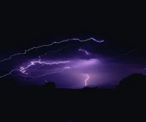 Evening Electrical Storm and Fork Lightning Evening Electrical Storm and Fork Lightning