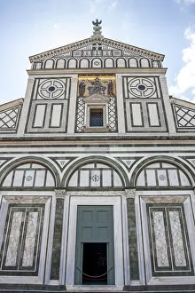 Facade of basilica of San Miniato al Monte Facade of basilica of San Miniato al Monte