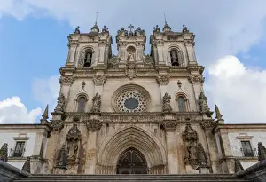Leiria District Landmarks Prints: Facade of the monastery of Alcobaca