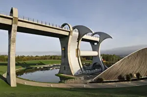 Falkirk Wheel Geometry Print - Scotland