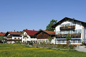Farmhouses in Jachenau, Toelzer Land region, Isarwinkel region, Upper Bavaria, Bavaria, Germany, Europe, PublicGround Farmhouses in Jachenau, Toelzer Land region, Isarwinkel region, Upper Bavaria, Bavaria, Germany, Europe, PublicGround