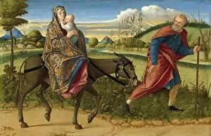 Photography Collection: The Flight into Egypt, by Vittore Carpaccio, c. 1520, Italy, Historical