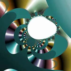 Abstract Geometry Prints: Fractal object