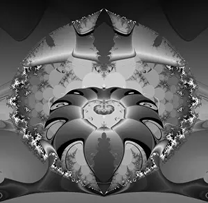 Geometric Shapes Illustration Prints: Fractal object