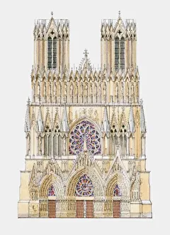 France, Reims, Cathedral of Notre-Dame, west facade France, Reims, Cathedral of Notre-Dame, west facade