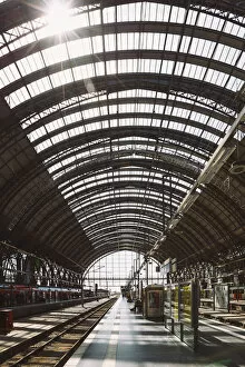 Rail Transportation Collection: Frankfurt Am Main Central Train Station (Hauptbahnhof), Hesse, Germany