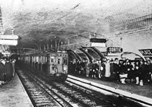 Underground Train Station Prints: French Commuters