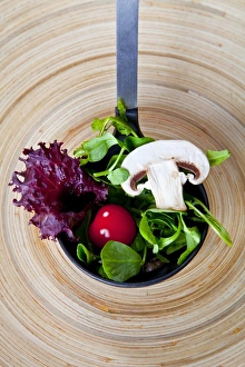 Fresh salad with organic ingredients