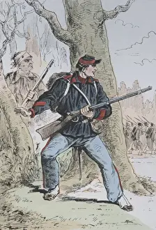 French Garde Mobile Print, circa 1870