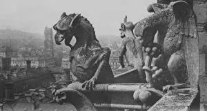 <b class=qtipBold><figcaption>Gargoyle Trio</figcaption></b><br>Gargoyles on the cathedral of Notre Dame on the Ile de la Cite in central Paris. (Photo by General Photographic Agency/Getty Images)<br><em>© This content is subject to copyright.</em> Gargoyle Trio