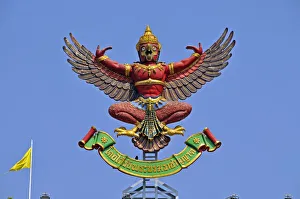 Garuda, emblem and official seal of the governmental authorities, Bangkok, Thailand, Asia, PublicGround Garuda, emblem and official seal of the governmental authorities, Bangkok, Thailand, Asia, PublicGround
