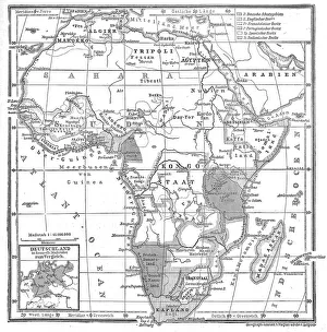 General map of the European colonies in Africa General map of the European colonies in Africa