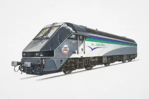 Tunnel Prints: Le Shuttle Train Front View Print