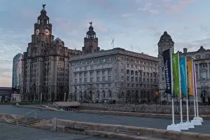 Liverpool Waterfront Prints: Three Graces at dawn
