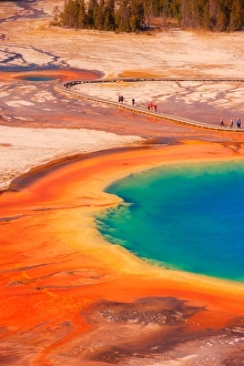 Grand Prismatic Spring, Midway Geyser Basin, Yellowstone National Park, UNESCO World Heritage Site, Wyoming Grand Prismatic Spring, Midway Geyser Basin, Yellowstone National Park, UNESCO World Heritage Site, Wyoming