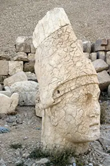 Nemrut Dagi Beheaded Statue Head Print