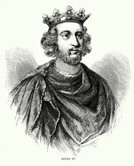 Prints of Portrait of Henry III of England also known as Henry of Winchester, was King of England, Lord of Ireland and Duke of Aquitaine from 1216 until his death Painting Prints: Henry III of England Print, King from 1216-1272