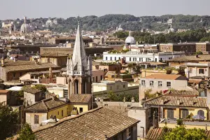 Roman Church Architecture Prints: High angle view of Rome