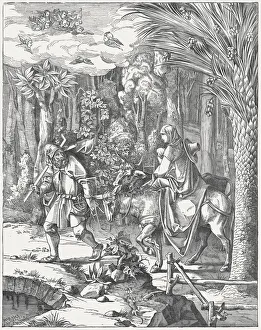 The Holy Family on the Flight into Egypt, by Albrecht DAOErer The Holy Family on the Flight into Egypt, by Albrecht DAOErer