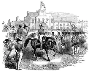 HRH Prince Albert inspects the Artillery Company (engraved illustration) HRH Prince Albert inspects the Artillery Company (engraved illustration)