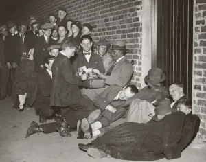 Lords Cricket Ground History Prints: All-Night Queue