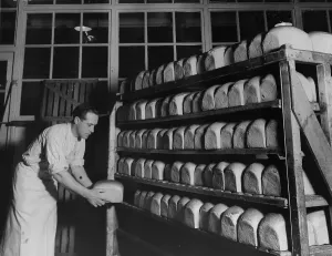Bread Baking Print 1926