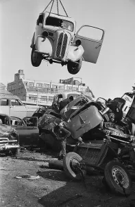 Breakers Yard October 1966 Print, Hammersmith London
