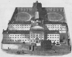 Coldbath Fields Prison Print circa 1850