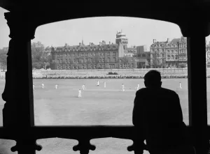 Sport Prints: Cricket in Wales Print 1936