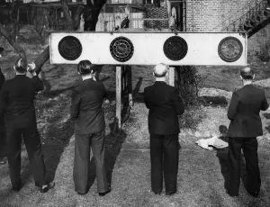 Darts On The Lawn Print 1939
