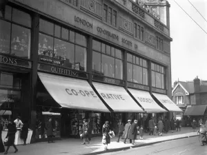 East Ham Co-Op Print: A 1929 London Street Scene