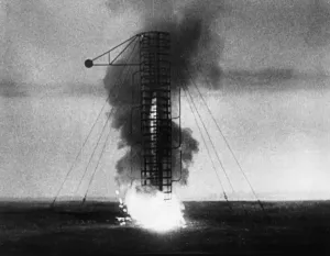 Black And White Space Images Prints: Test Launch