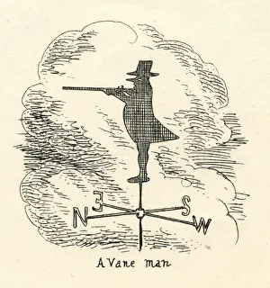 Humour Cruikshank 19th century cartoon a vane man Humour Cruikshank 19th century cartoon a vane man