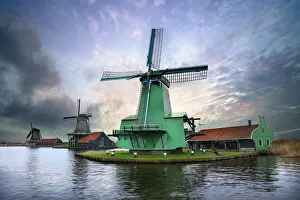 Iconic Windmills at Zaanse Schans, Amsterdam Iconic Windmills at Zaanse Schans, Amsterdam