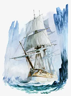 Transportation/hms his majestys ships/illustration captain cooks ship hms resolution Transportation/hms his majestys ships/illustration captain cooks ship hms resolution