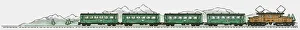 Illustration of electric multiple unit train Illustration of electric multiple unit train