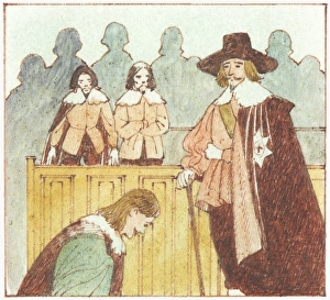 Illustration of King Charles I during botched arrest of law makers in Parliament in 1642 Illustration of King Charles I during botched arrest of law makers in Parliament in 1642