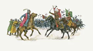 Collections/dorling kindersley prints/illustration suleiman magnificent battle mohacs Collections/dorling kindersley prints/illustration suleiman magnificent battle mohacs
