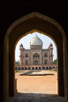 India, Delhi, Safdarjung Tomb, view through arch India, Delhi, Safdarjung Tomb, view through arch