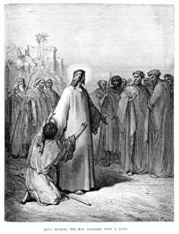 World religion/images jesus christ/jesus healing possessed man World religion/images jesus christ/jesus healing possessed man